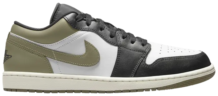 Air Jordan 1 Low 'Black Toe Medium Olive'