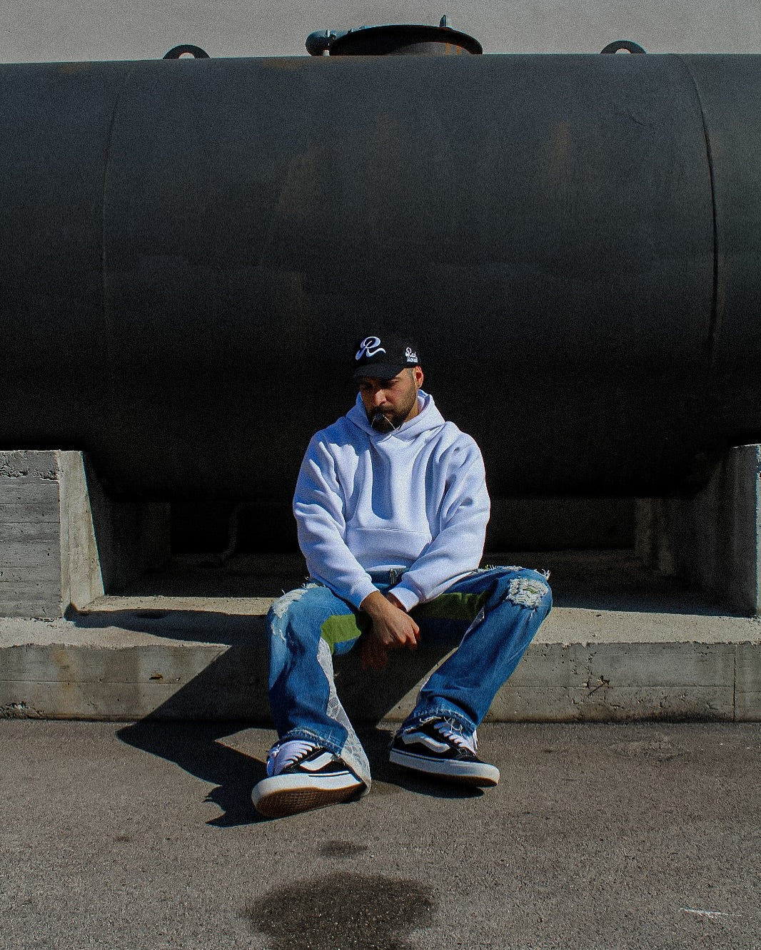 Flare Jeans Distorted Olive