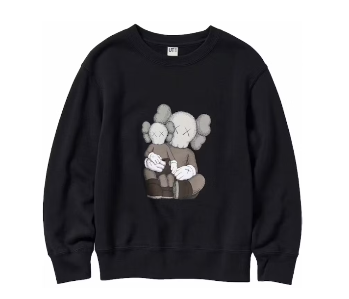 KAWS x Uniqlo Longsleeve Sweatsh 'Black'