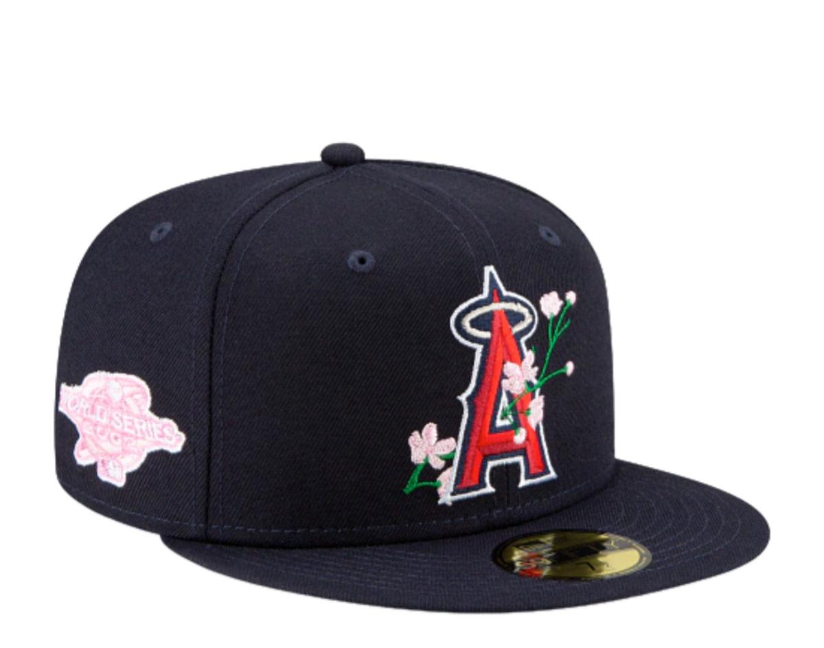Men's Los Angeles Angels New Era Navy 2002 World Series Bloom Side Patch '59FIFTY'