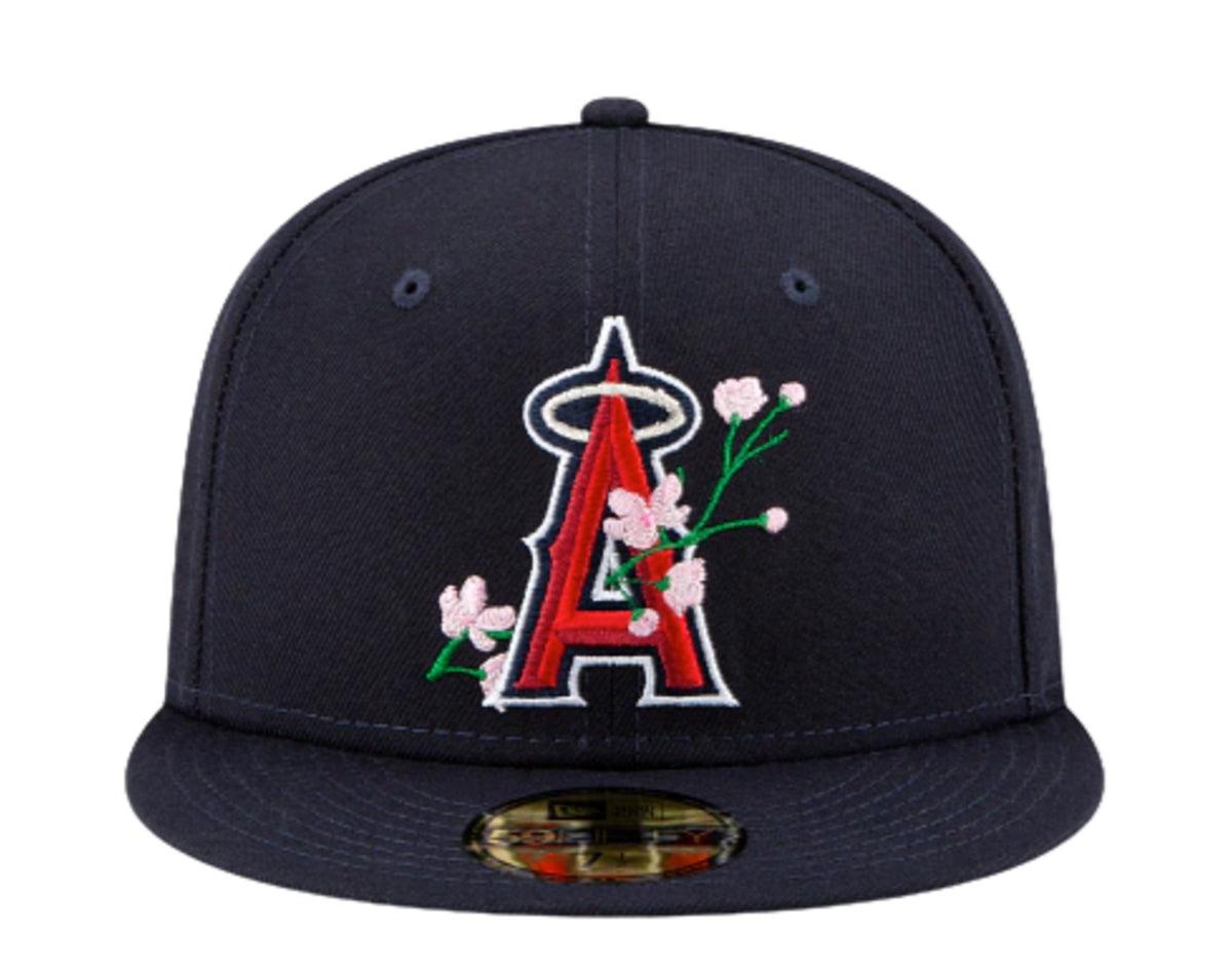 Men's Los Angeles Angels New Era Navy 2002 World Series Bloom Side Patch '59FIFTY'