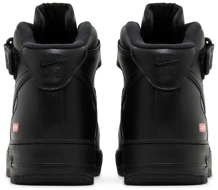 Supreme x Air Force 1 Mid 'Box Logo - Triple Black'