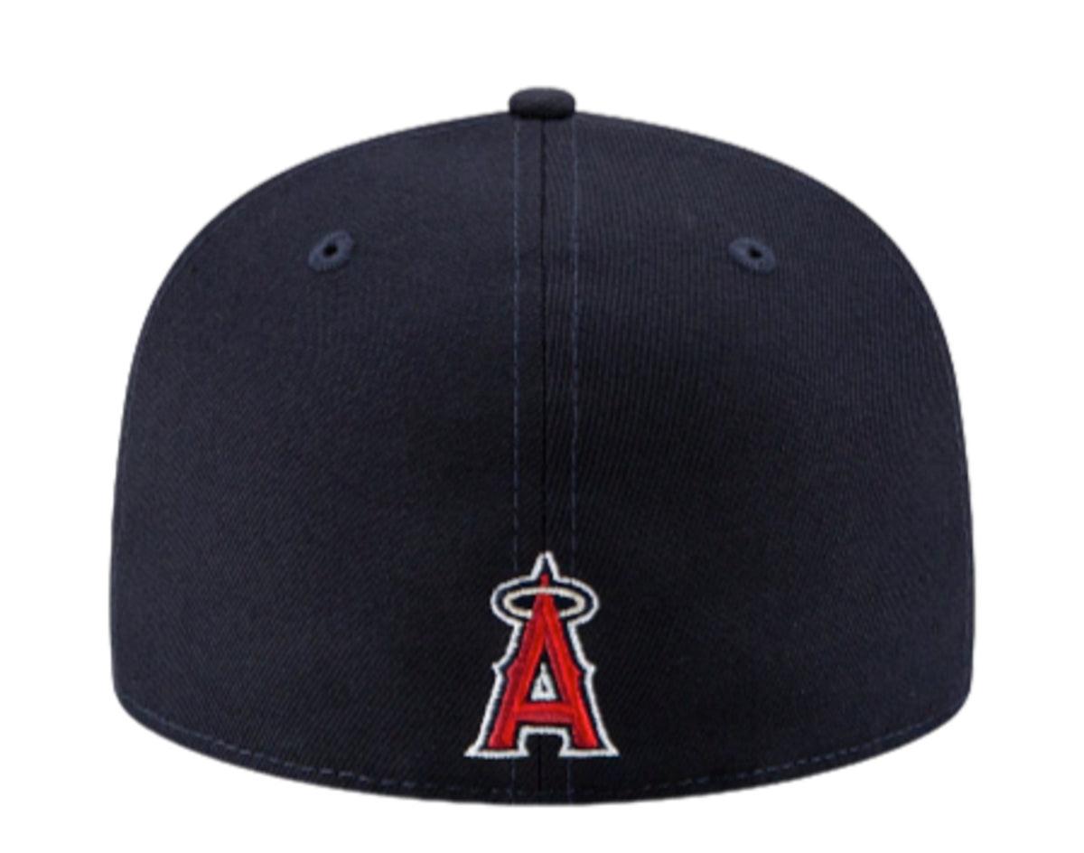 Men's Los Angeles Angels New Era Navy 2002 World Series Bloom Side Patch '59FIFTY'