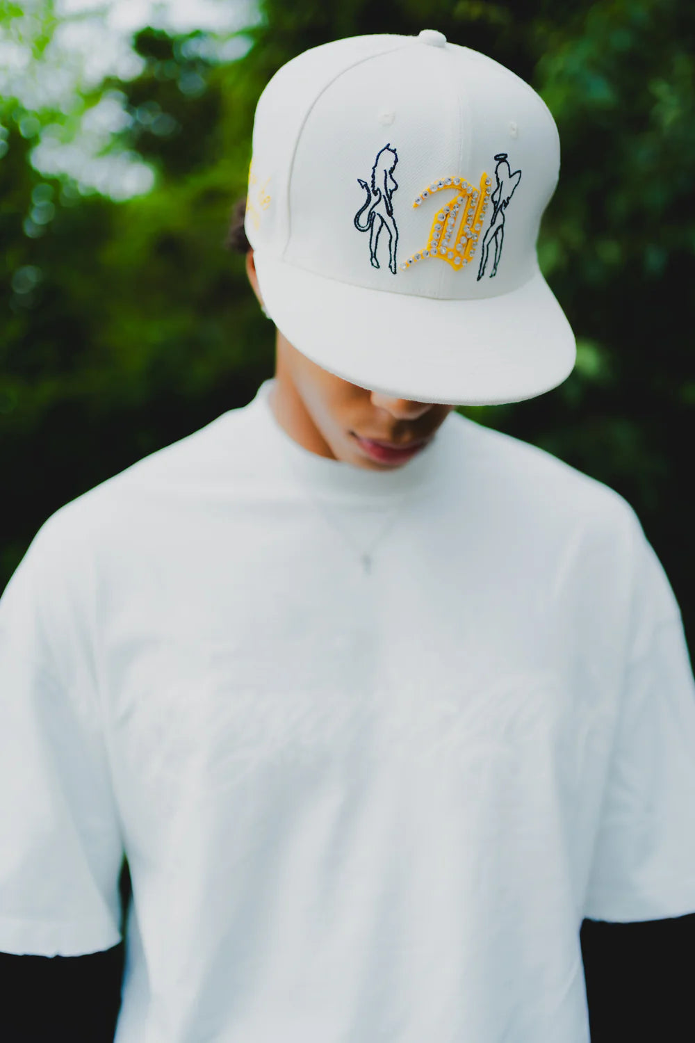 Angel Devil Adjustable Hat Cream | Diamond