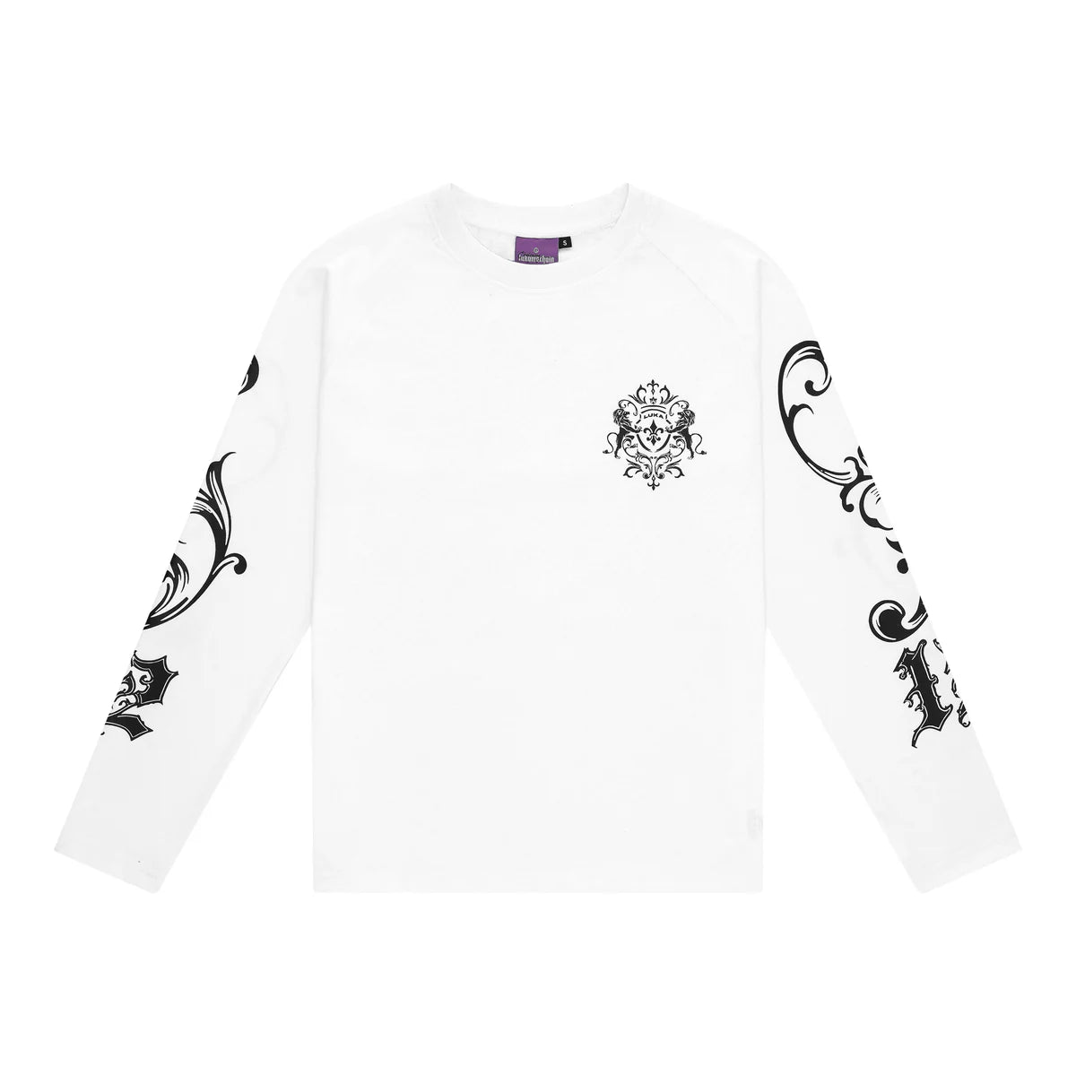 Longsleeve White - Ancient Flower