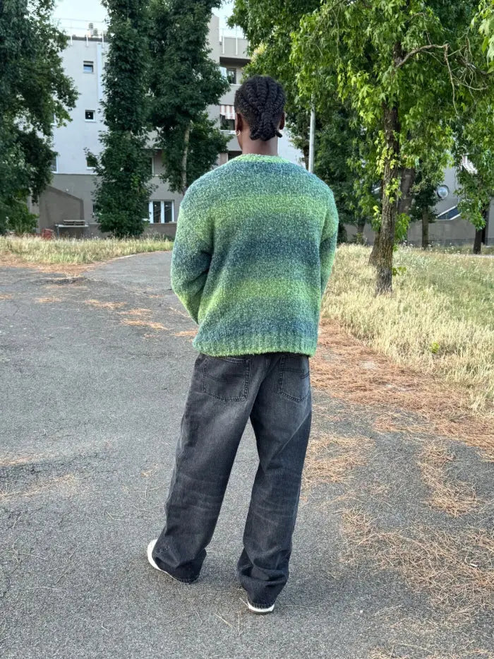 Maglione Verde Boxy Fit Unisex