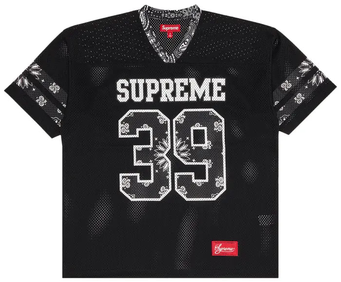Supreme Bandana Football Jersey 'Black'