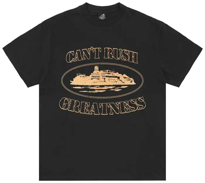Corteiz x Cental Cee Can't Rush Greatness Tee 'Black'