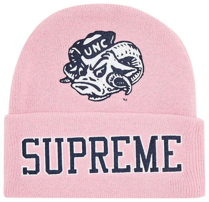 Supreme x Mitchell & Ness NCAA Beanie 'Light Pink'