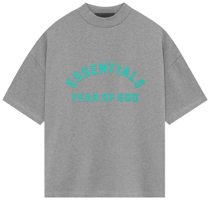 Fear of God Essentials Heavy Jersey Short-Sleeve Tee 'Dark Heather Oatmeal'