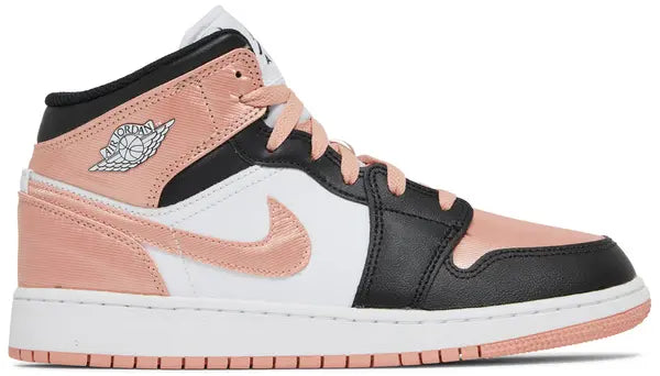 Air Jordan 1 Mid GS 'White Light Madder Root'