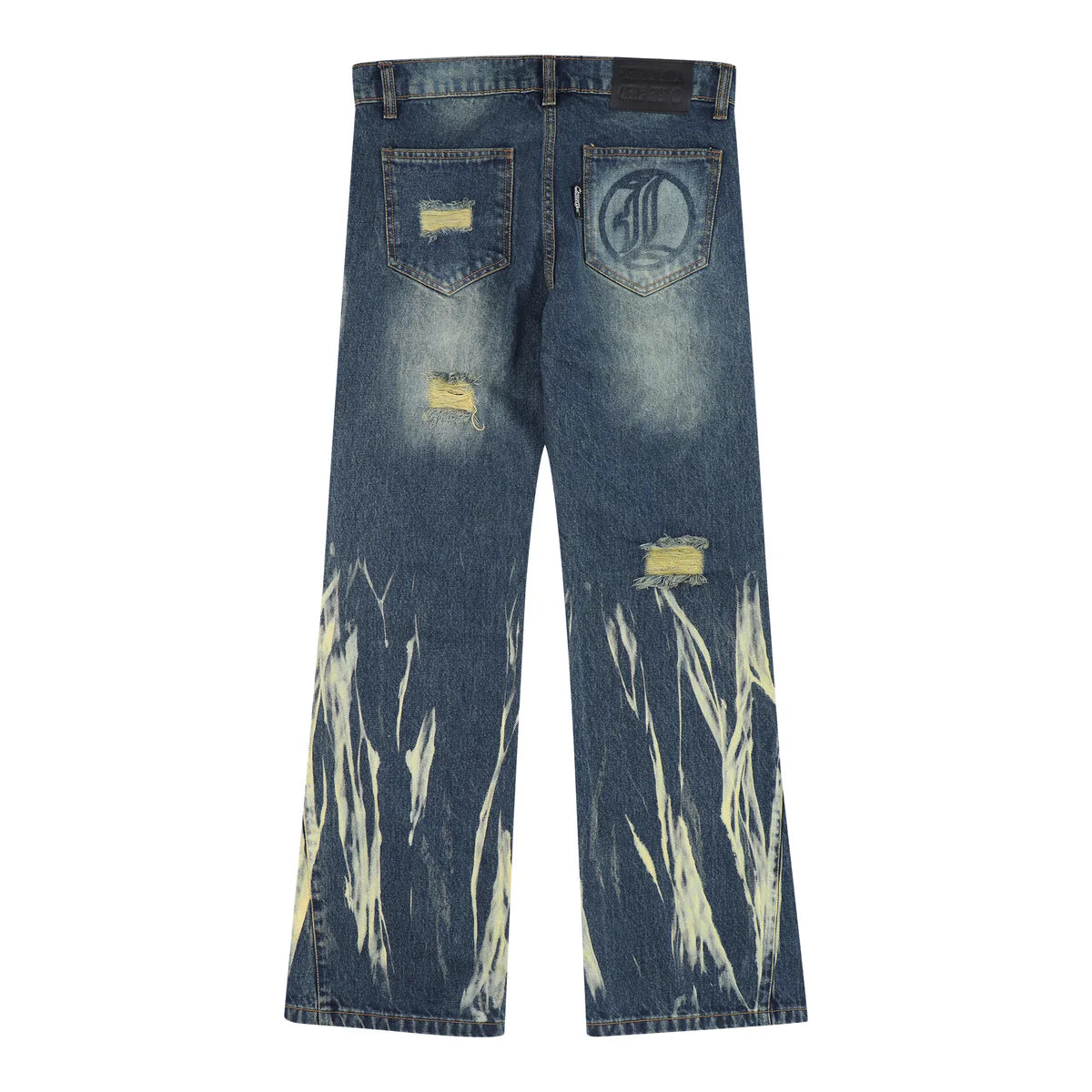 Flared Jeans Series - Blue Yellow