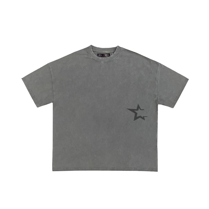 Light grey washed logo tshirt
