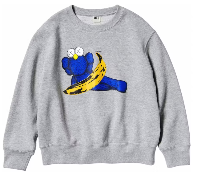 KAWS x Uniqlo Warhol Graphic 472951 Sweatshirt 'Gray'