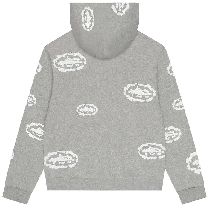 Denim Tears x Cortiez Island Wreath Zip Hoodie 'Grey'