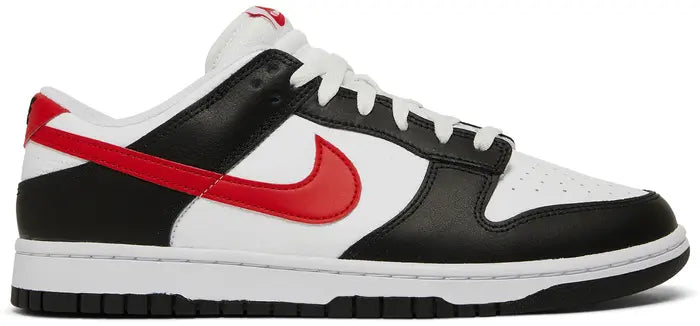 Dunk Low Panda 'Red Swoosh'