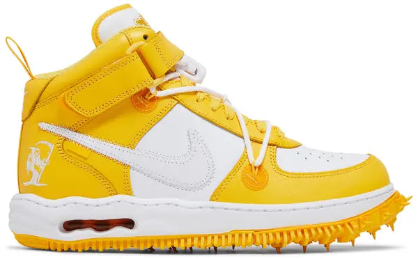 Off-White x Air Force 1 Mid SP Leather 'Varsity Maize'