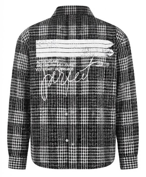 Camicia Tweed "Sparkle Check Overshirt"