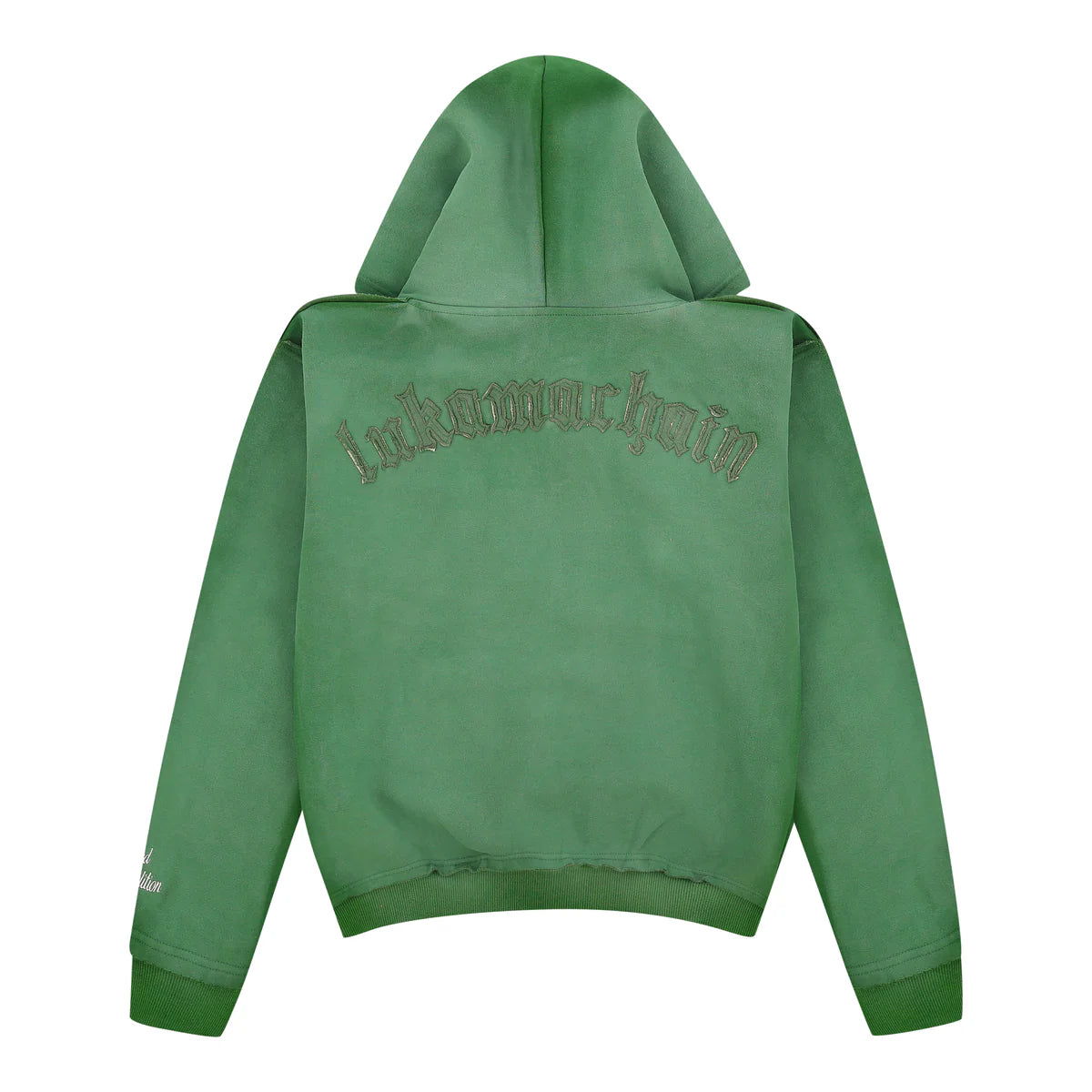 Distressed Zip Hoodie Green (limited edition)