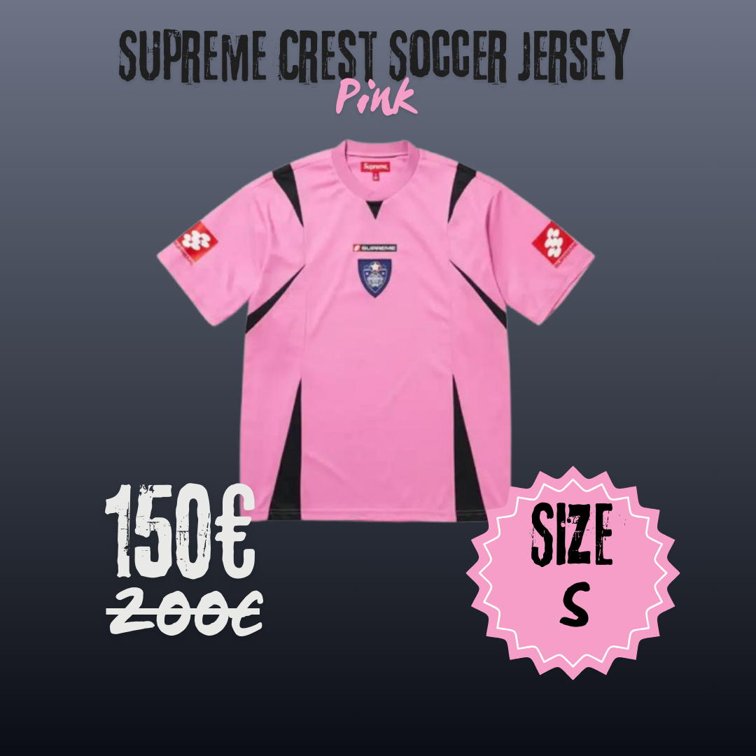 Supreme Crest Soccer Jersey 'Pink' – Plaza Resell