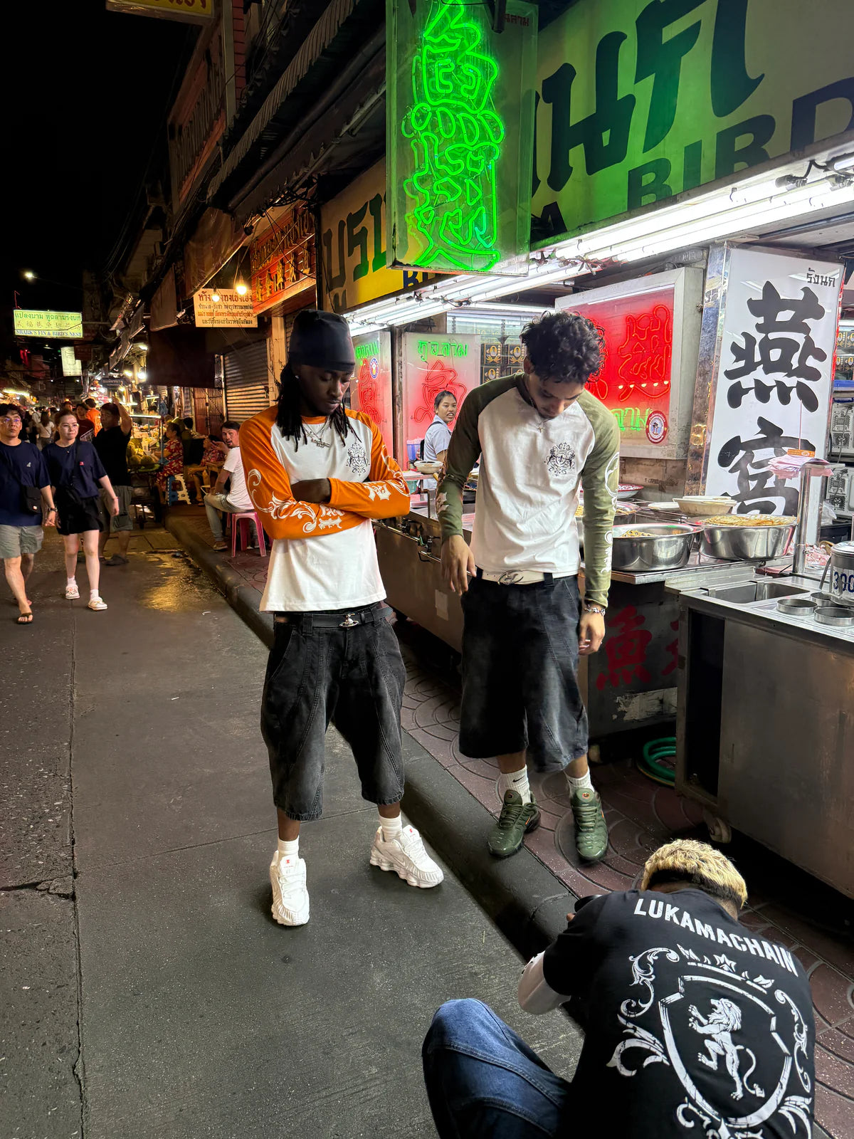 Longsleeve Green - Ancient Flower