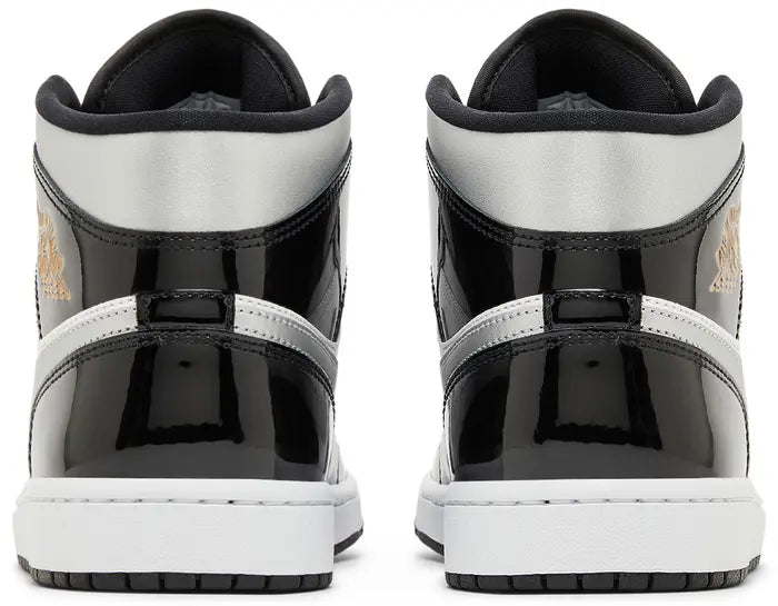 Air Jordan 1 Mid SE 'Black White Metallic Silver'