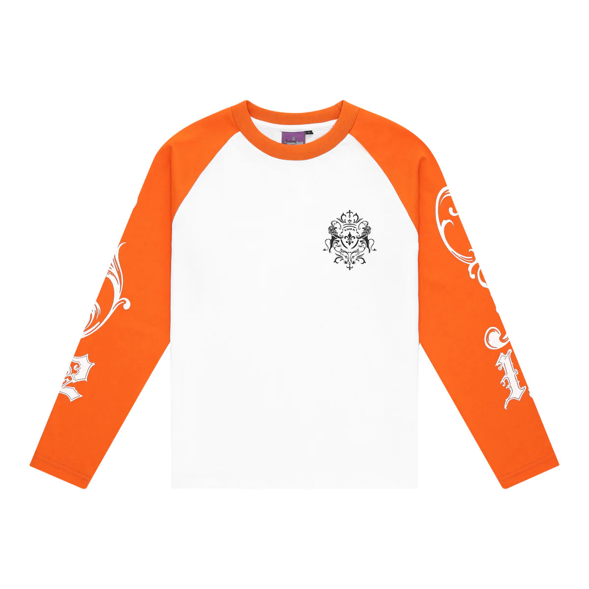 Longsleeve Orange - Ancient Flower