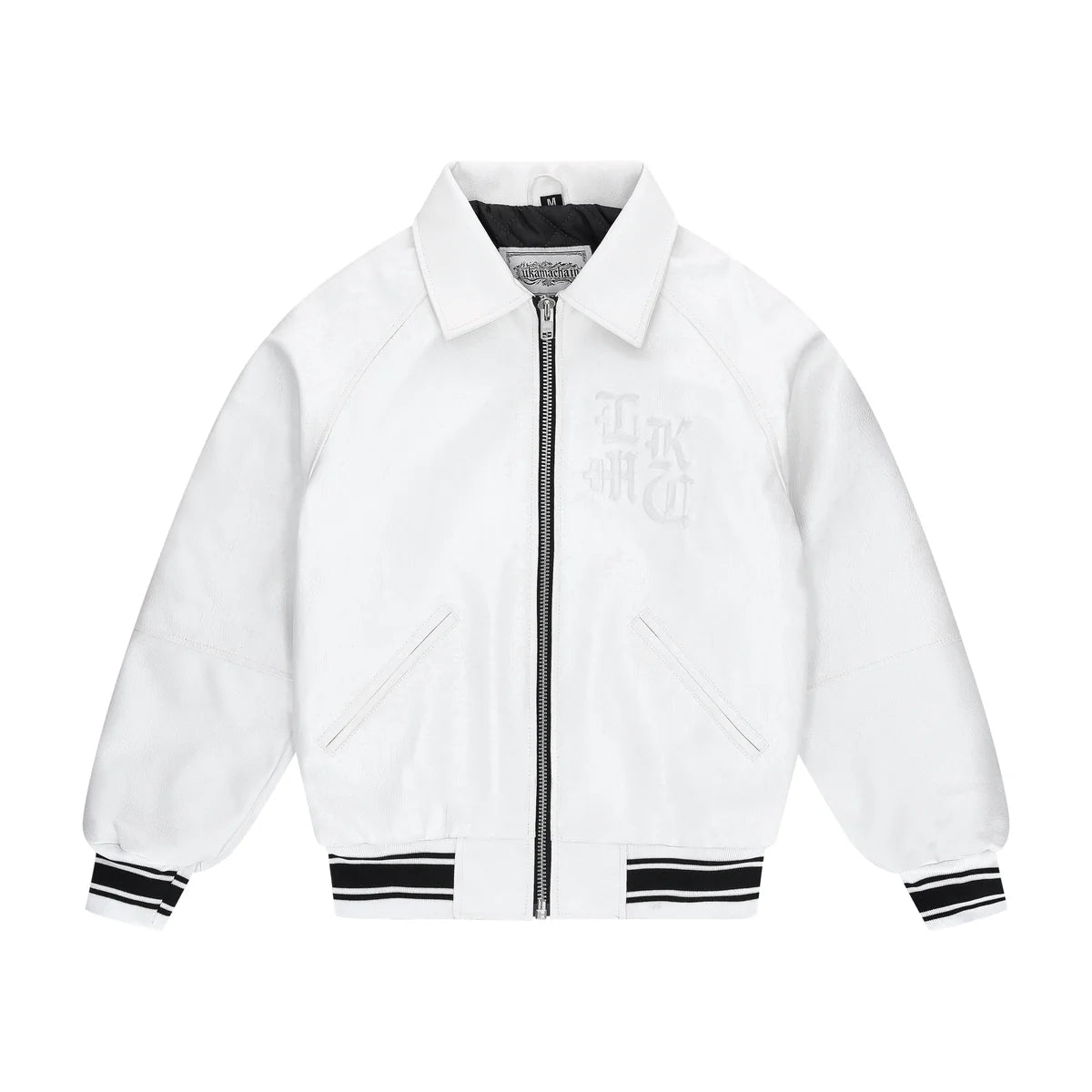 Leather Jacket High School White