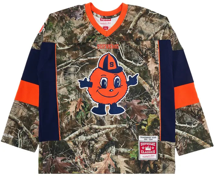 Supreme x Mitchell & Ness NCAA Hockey Jersey 'TrueTimber Kanati Camo'