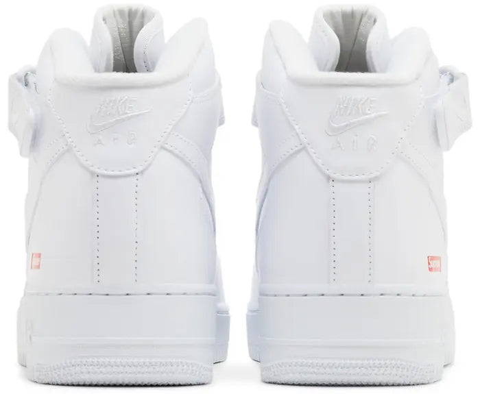 Supreme x Air Force 1 Mid 'Box Logo - Triple White'