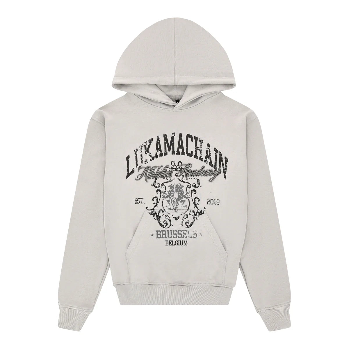 Hoodie High School Gray