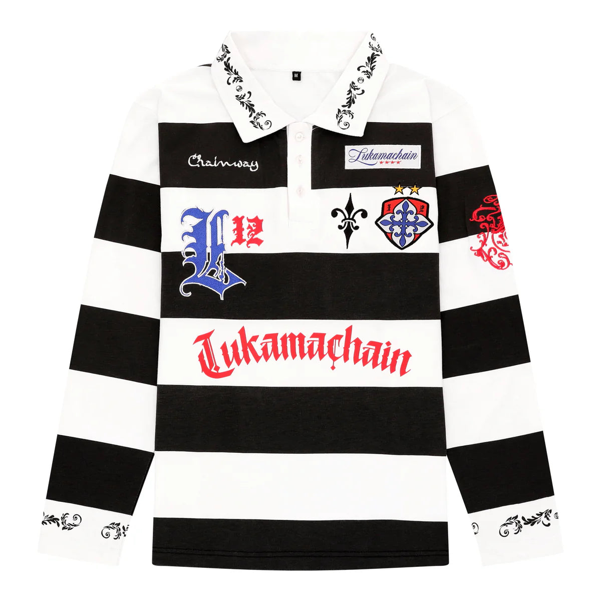 Long Sleeve Polo - High School Black