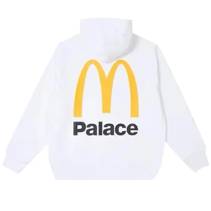 Palace x McDonald's Logo Hoodie 'White'