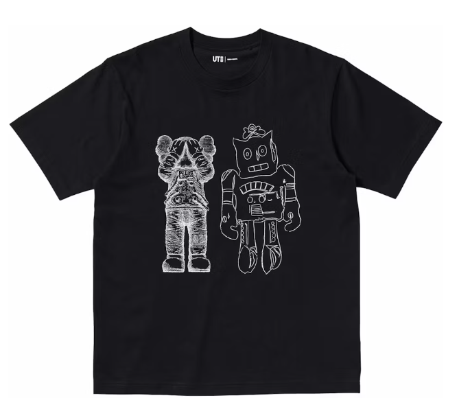KAWS x Uniqlo Warhol UT Graphic 476351 T-shirt 'Black'