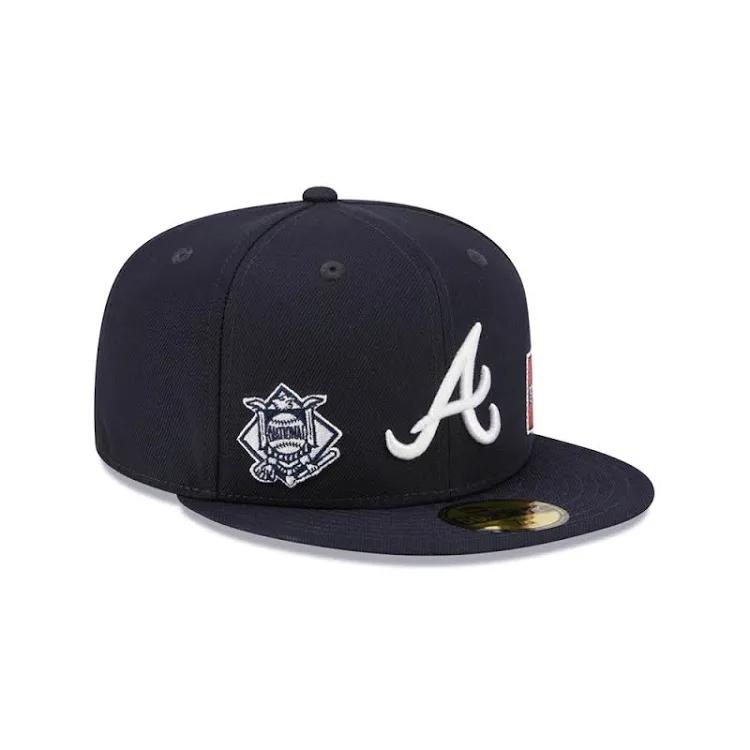 Men's Atlanta Braves New Era Navy Identity '59FIFTY'