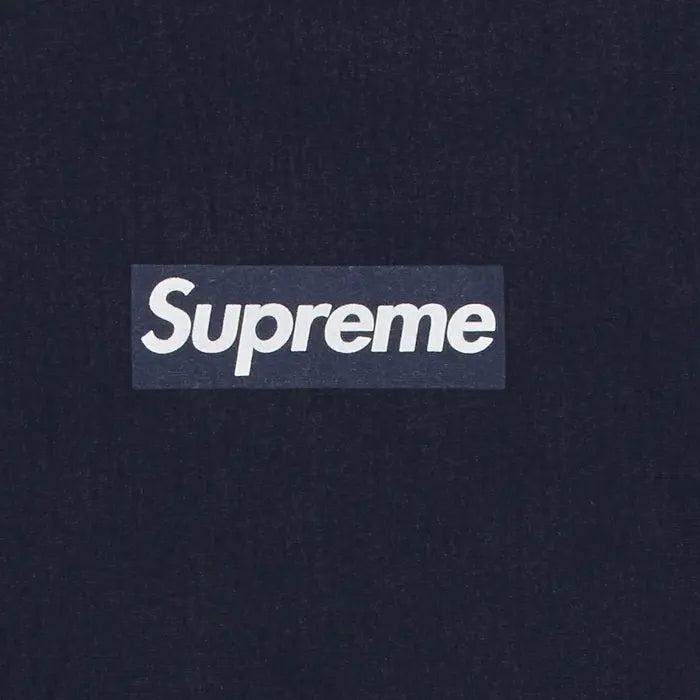 Supreme Washed Box Logo Crewneck 'Navy'