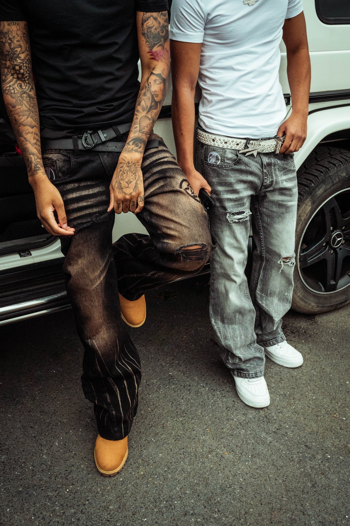 Flared Jeans Series - Grey
