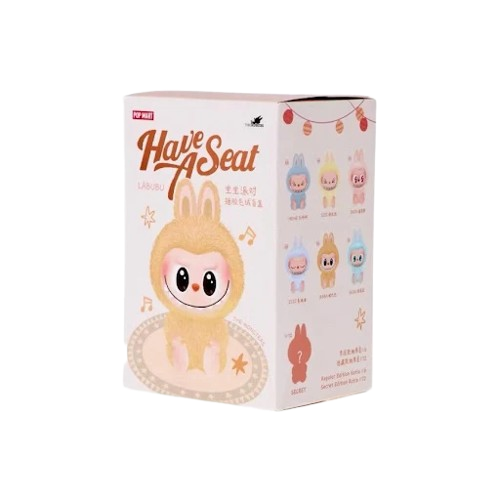 Pop Mart Labubu The Monsters 'Have a Seat Vinyl Plush' (1 Blind Box)