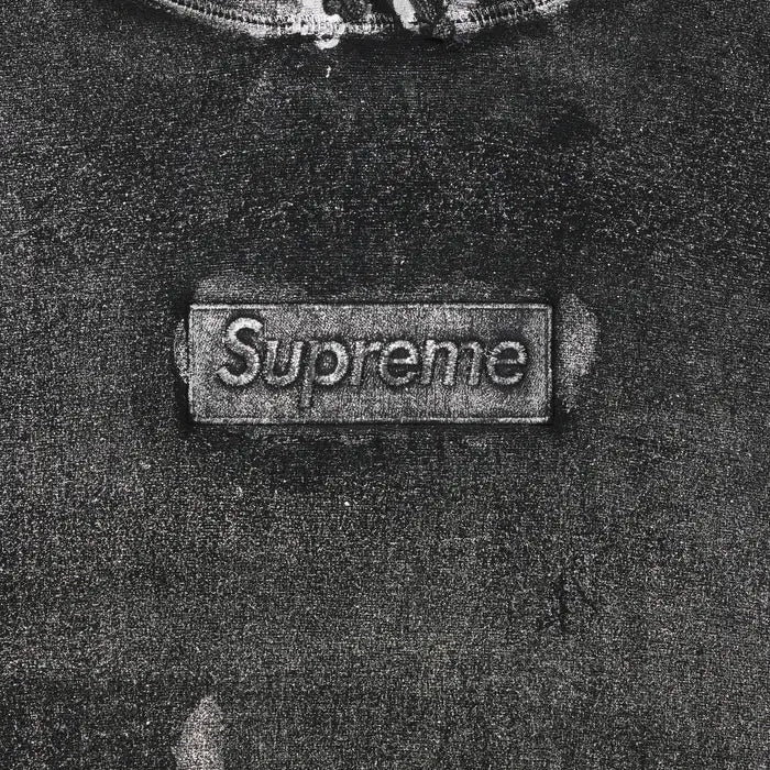 Supreme x MM6 Maison Margiela Foil Box Logo Hooded Sweatshirt 'Black'