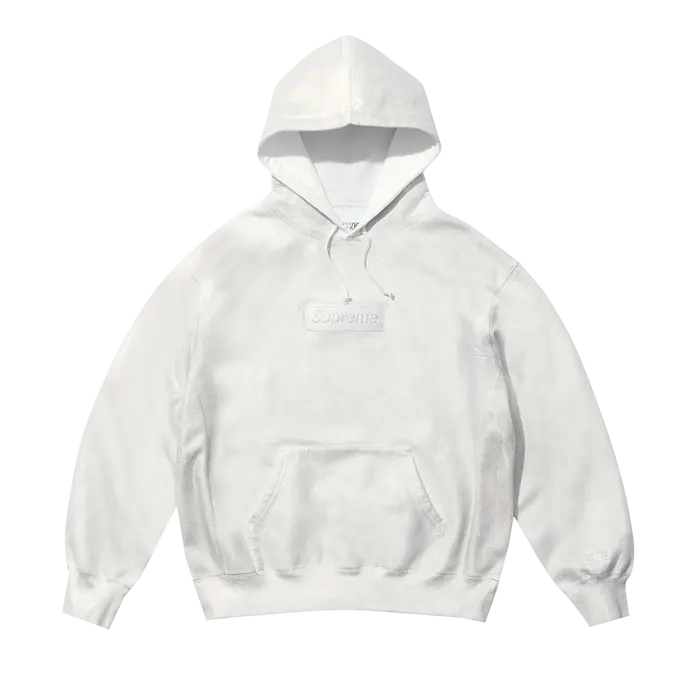 Supreme x MM6 Maison Margiela Foil Box Logo Hooded Sweatshirt 'White'