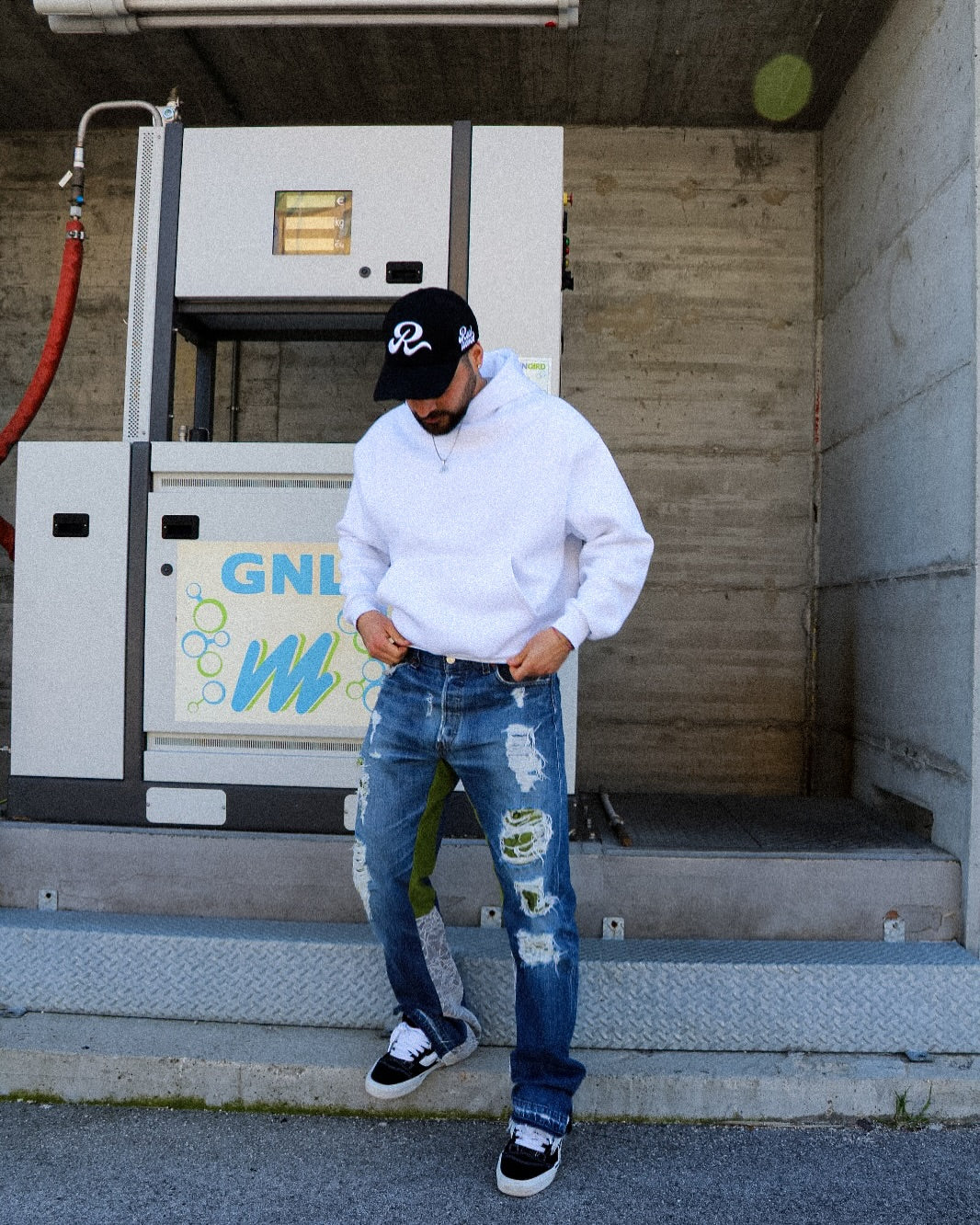 Flare Jeans Distorted Olive