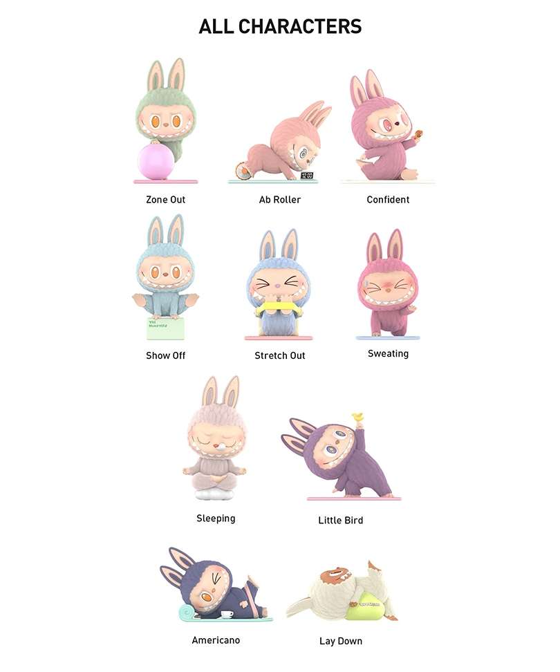 THE MONSTERS 'Lazy Yoga Series Figures'