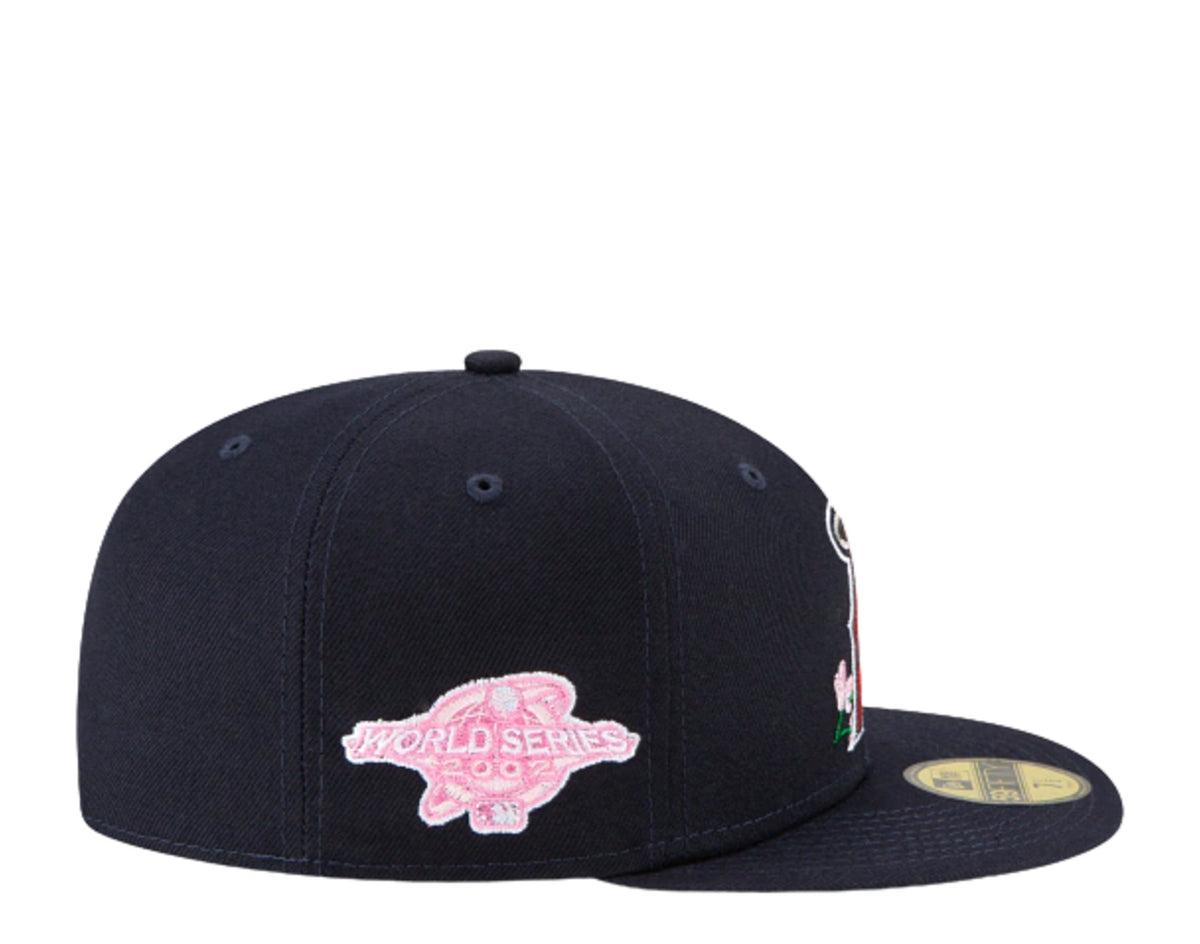 Men's Los Angeles Angels New Era Navy 2002 World Series Bloom Side Patch '59FIFTY'