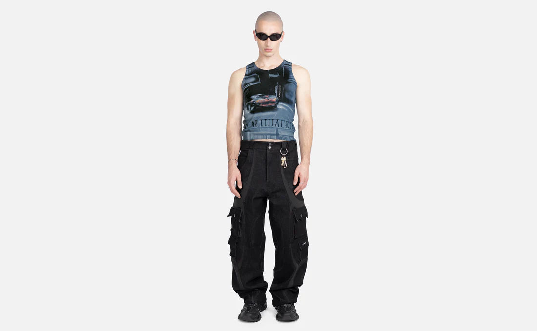 ROGUE DENIM PANTS BLACK
