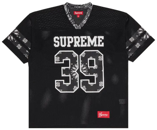 Supreme Bandana Football Jersey 'Black'