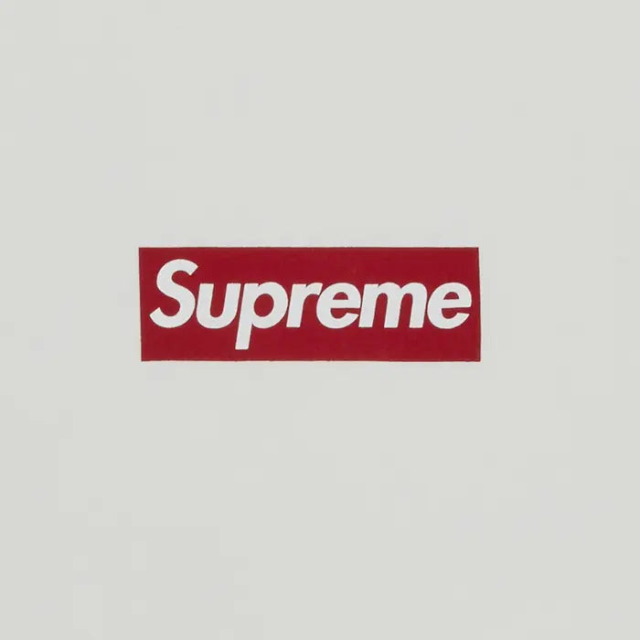 Supreme Washed Box Logo Crewneck 'White'