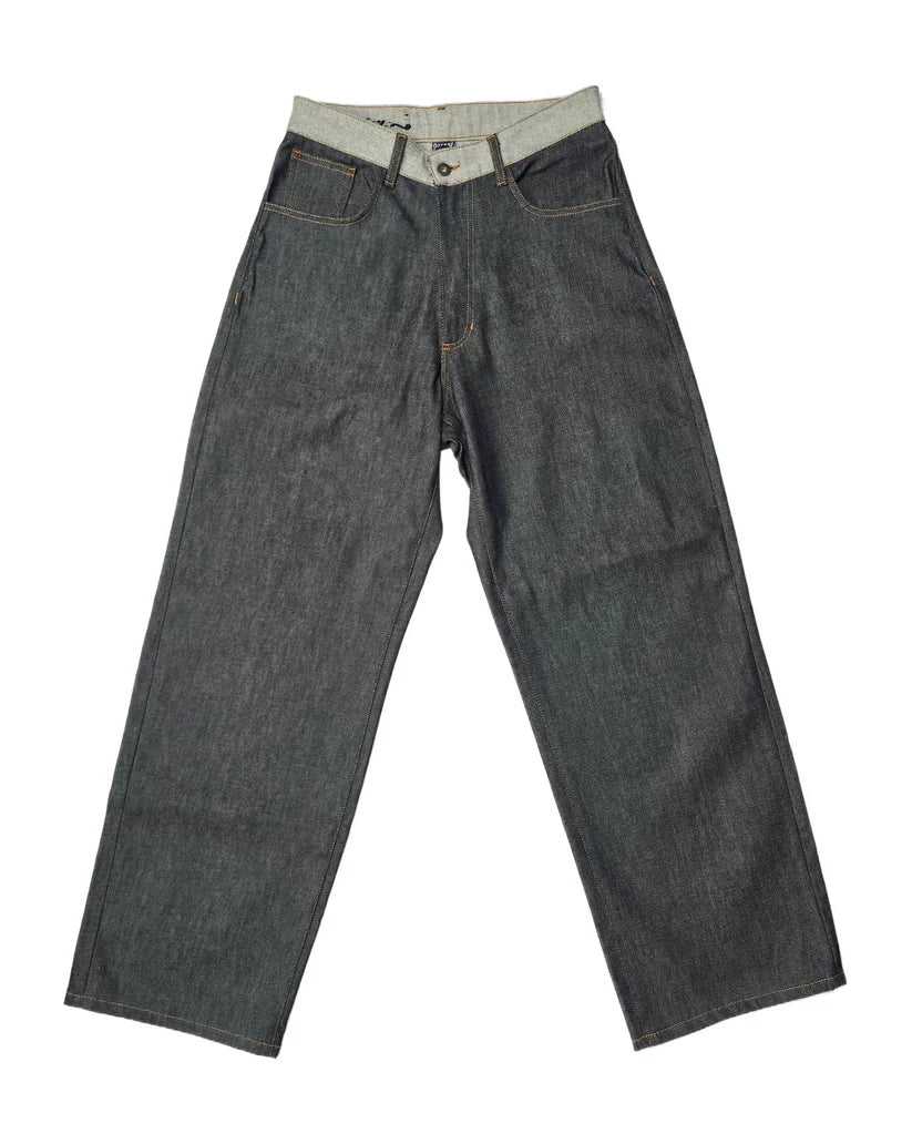 Raw denim destroyed