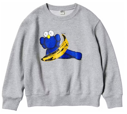 KAWS x Uniqlo Warhol Graphic 472951 Sweatshirt 'Gray'