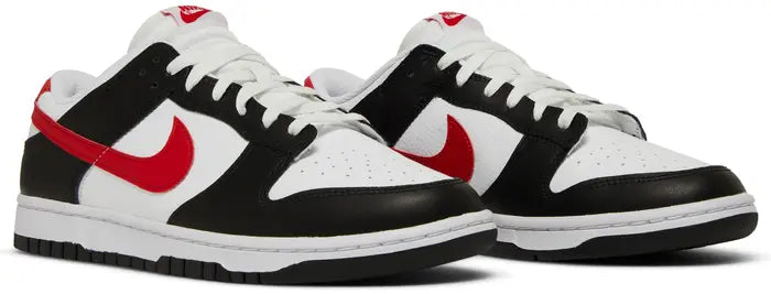 Dunk Low Panda 'Red Swoosh'