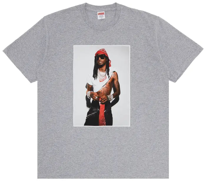 Supreme Playboi Carti Tee 'Heather Grey'